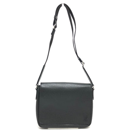 Louis Vuitton Shoulder Bag M30850 Taiga Leather Black Taiga District Pm Nv3 Mens