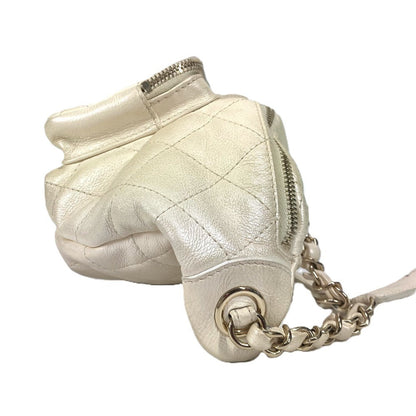 Chanel Sling Bag As0556 Leather Champagne Gold Bags, Waist Bags, 2-Way Bags, Handbags Cc Coco Mark