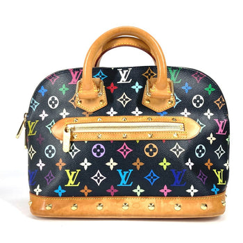 Louis Vuitton Handbag M40444@ Monogram Multicolor Canvas Black Monogram Multicolor Alma Pm Women