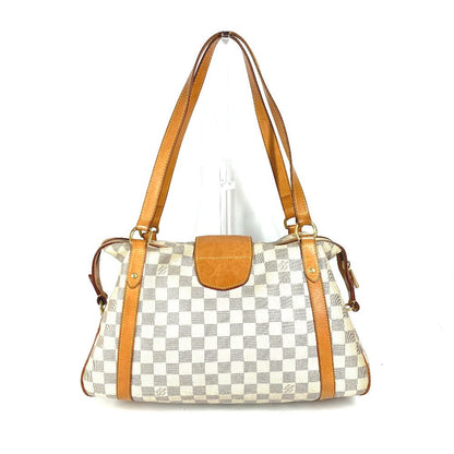 Louis Vuitton Shoulder Bag N42220 Damier Azur Canvas White Damier Azur Stresa Pm Women