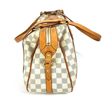 Louis Vuitton Shoulder Bag N42220 Damier Azur Canvas White Damier Azur Stresa Pm Women