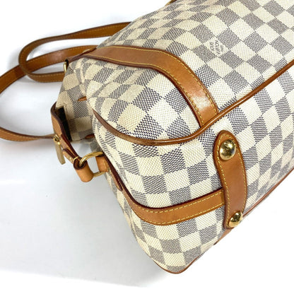 Louis Vuitton Shoulder Bag N42220 Damier Azur Canvas White Damier Azur Stresa Pm Women