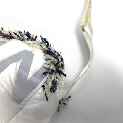 Chanel Shoulder Bag Nylon White Coconeige Fringe Coconage Cc Coco Logo Women