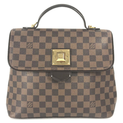 Louis Vuitton Handbag N41168 Damier Canvas Brown Damier Bergamo Mm Women