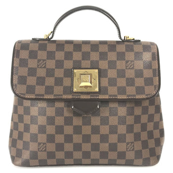 Louis Vuitton Handbag N41168 Damier Canvas Brown Damier Bergamo Mm Women
