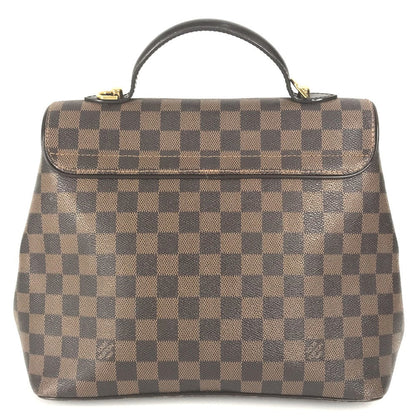 Louis Vuitton Handbag N41168 Damier Canvas Brown Damier Bergamo Mm Women