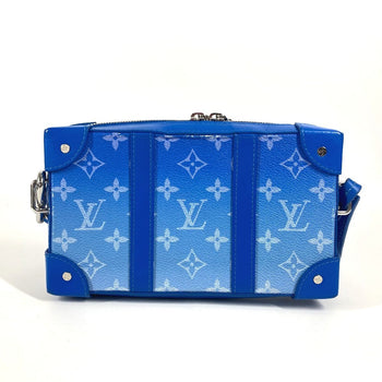 Louis Vuitton Shoulder Bag M45432 Leather Blue Monogram Clouds Soft Trunk Wallet