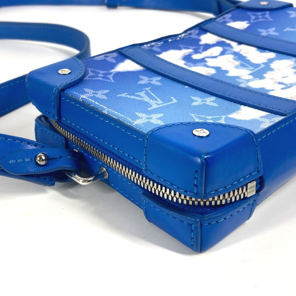 Louis Vuitton Shoulder Bag M45432 Leather Blue Monogram Clouds Soft Trunk Wallet Unisex(Unisex)