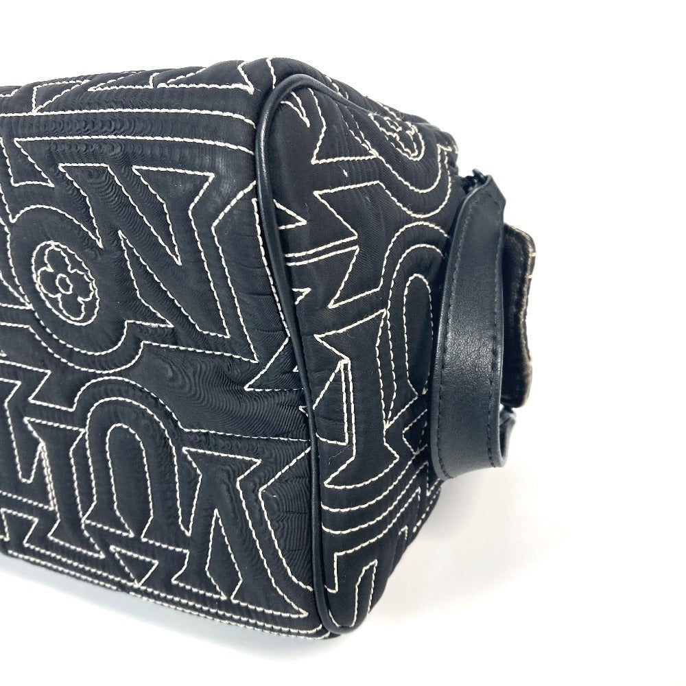 Louis Vuitton Clutch Bag M21435 Nylon Black Lv Snow Collection Dopp Kit Mens