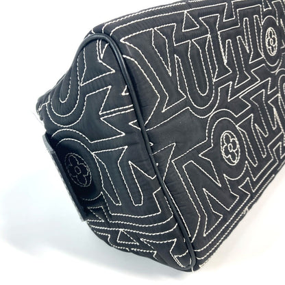 Louis Vuitton Clutch Bag M21435 Nylon Black Lv Snow Collection Dopp Kit Mens
