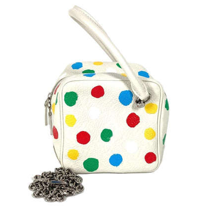Louis Vuitton Handbag Monogram Ann Platt Leather White Yayoi Kusama Lvxyk China Limited Monogram