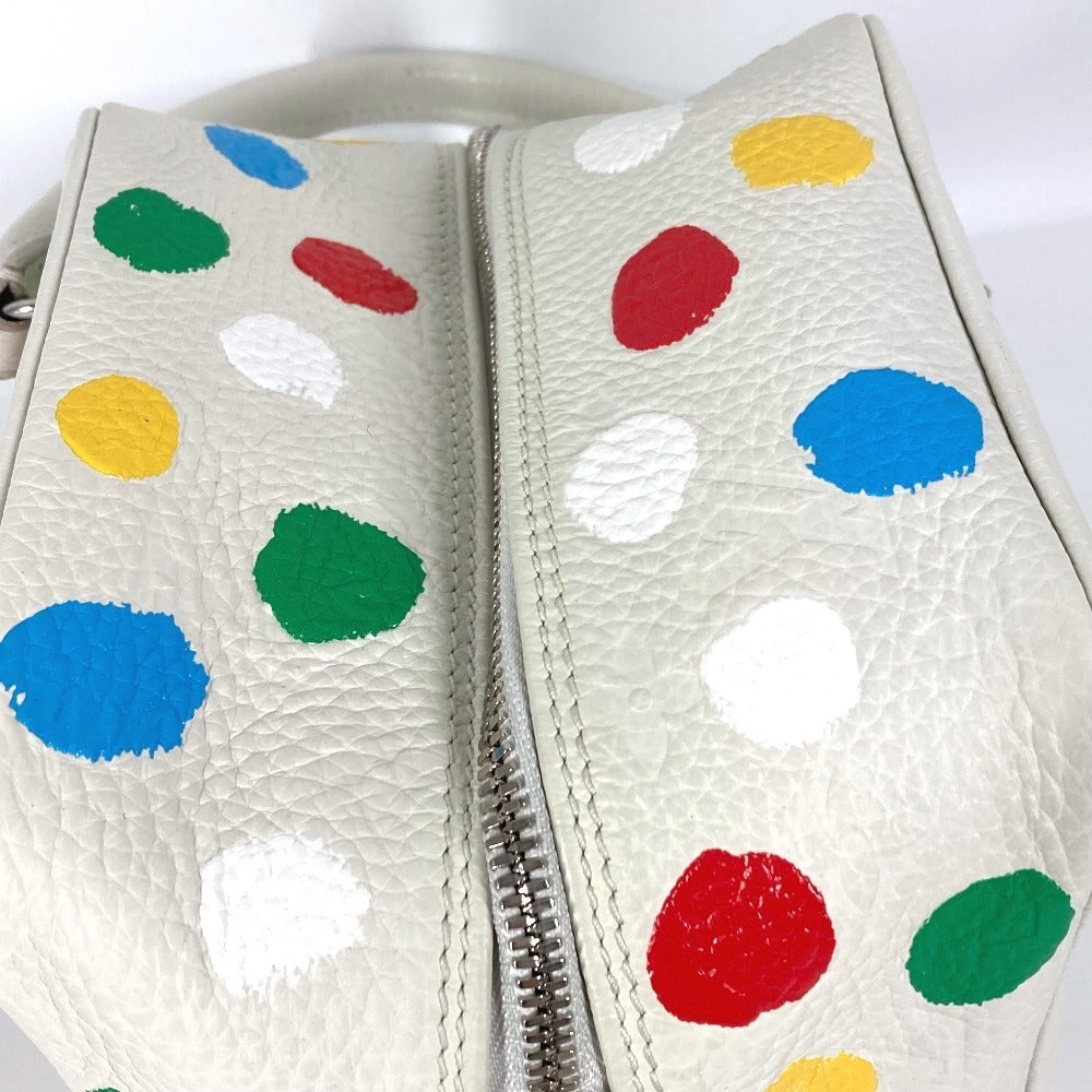 Louis Vuitton Handbag Monogram Ann Platt Leather White Yayoi Kusama Lvxyk China Limited Monogram