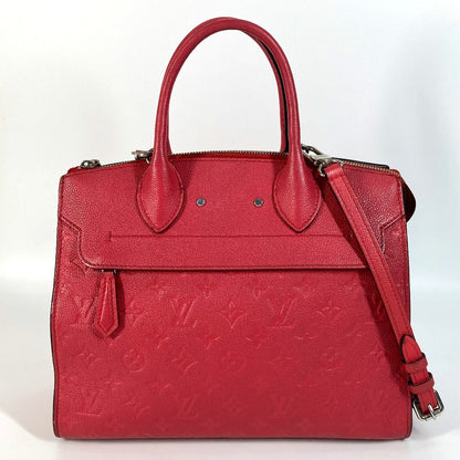 Louis Vuitton Handbag M42711 Monogram Ann Platt Leather Red Type Monogram Ann Platt Ponneuf Mm