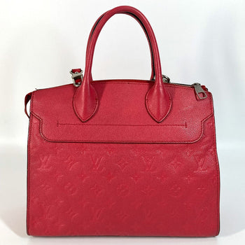 Louis Vuitton Handbag M42711 Monogram Ann Platt Leather Red Type Monogram Ann Platt Ponneuf Mm