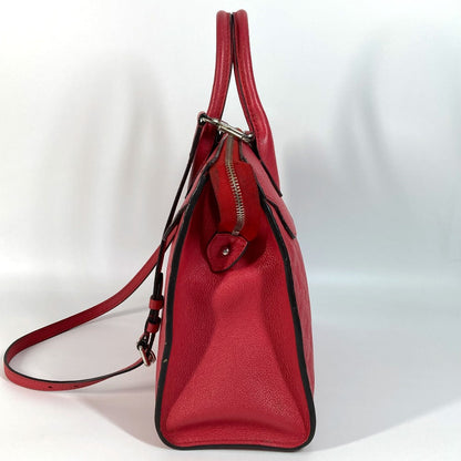 Louis Vuitton Handbag M42711 Monogram Ann Platt Leather Red Type Monogram Ann Platt Ponneuf Mm