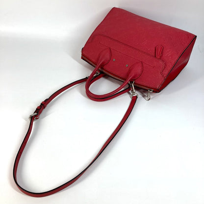 Louis Vuitton Handbag M42711 Monogram Ann Platt Leather Red Type Monogram Ann Platt Ponneuf Mm