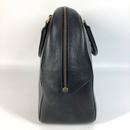 Gucci Boston Duffel Bag 450999 Leather Black Business Bag Snake Logo Snake