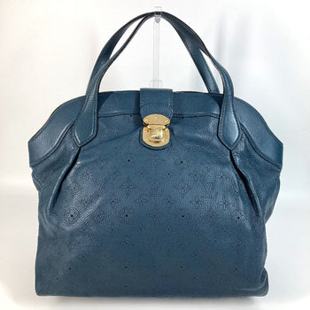 Louis Vuitton Handbag M97061 Monogram Ann Platt Leather Blue Type Monogram Ann Platt Seals Mm