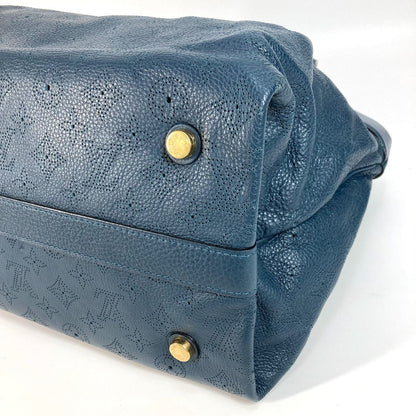 Louis Vuitton Handbag M97061 Monogram Ann Platt Leather Blue Type Monogram Ann Platt Seals Mm