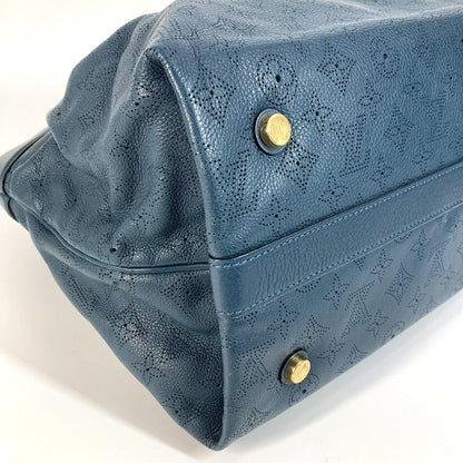 Louis Vuitton Handbag M97061 Monogram Ann Platt Leather Blue Type Monogram Ann Platt Seals Mm