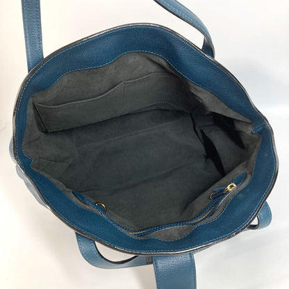 Louis Vuitton Handbag M97061 Monogram Ann Platt Leather Blue Type Monogram Ann Platt Seals Mm