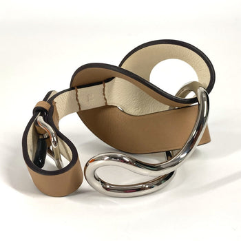 Hermes Bracelet Swift Beige Vilvort Line Logo Bicolor T2