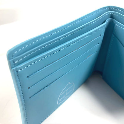 Louis Vuitton Folded Wallet M82087 Taurillon Clemence Leather Blue Yayoi Kusama Lvxyk Portefeuille