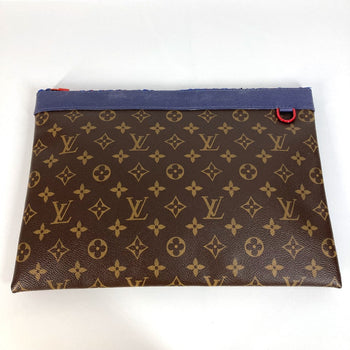 Louis Vuitton Clutch Bag M63048 Monogram Canvas Brown Monogram Pochette Apollo Unisex(Unisex)