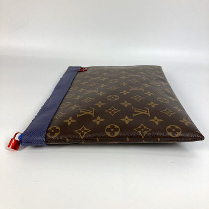 Louis Vuitton Clutch Bag M63048 Monogram Canvas Brown Monogram Pochette Apollo Unisex(Unisex)