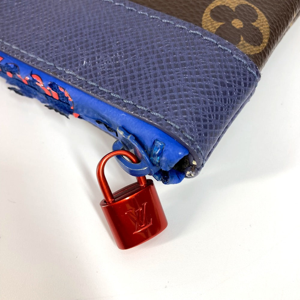 Louis Vuitton Clutch Bag M63048 Monogram Canvas Brown Monogram Pochette Apollo Unisex(Unisex)