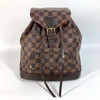 Louis Vuitton Backpack N51143 Damier Canvas Brown Damier Montsouris Mm Sp Order Unisex(Unisex)