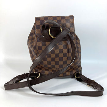 Louis Vuitton Backpack N51143 Damier Canvas Brown Damier Montsouris Mm Sp Order Unisex(Unisex)