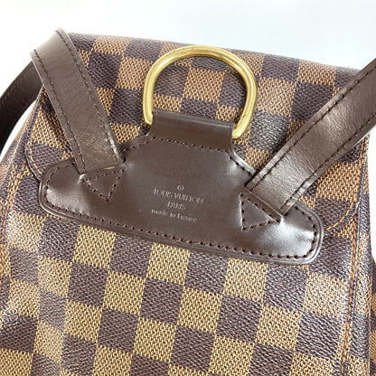 Louis Vuitton Backpack N51143 Damier Canvas Brown Damier Montsouris Mm Sp Order Unisex(Unisex)