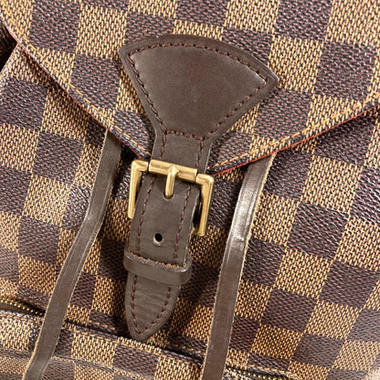 Louis Vuitton Backpack N51143 Damier Canvas Brown Damier Montsouris Mm Sp Order Unisex(Unisex)