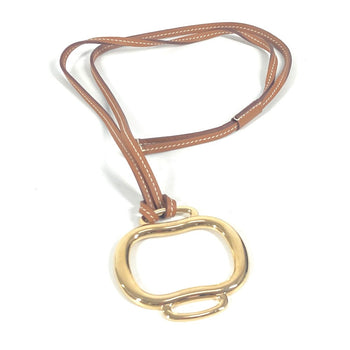Hermes Necklace Metal, Leather Gold Bookluri