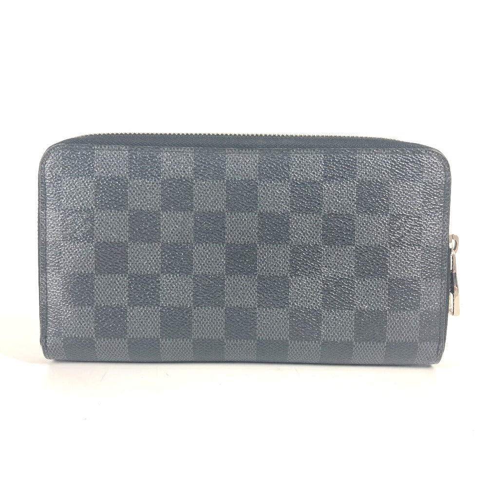 Louis Vuitton Long Wallet Purse N63077 Damier Grafitto Canvas Black Damier Grafitte Zippy Organizer