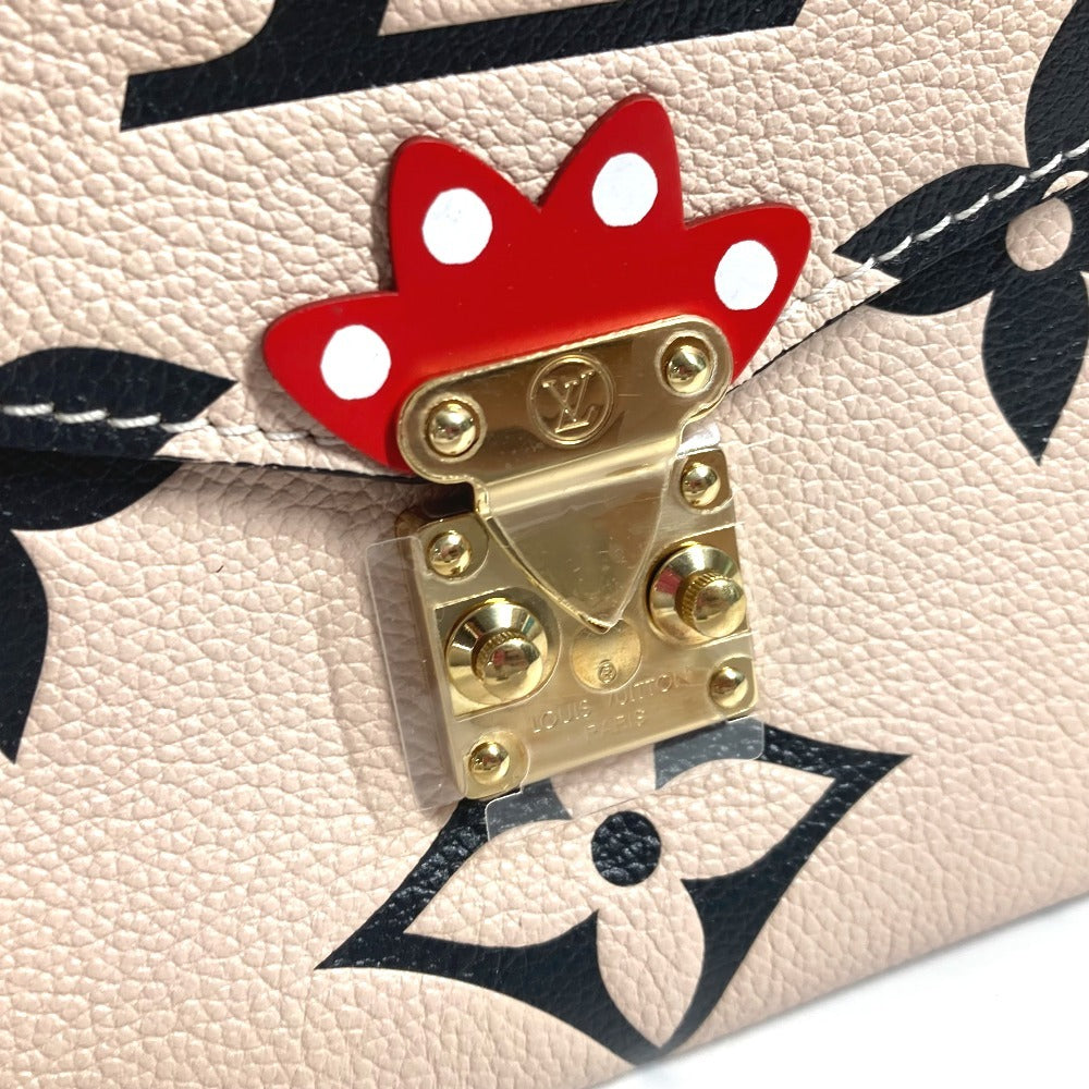 Louis Vuitton Handbag M45384 Monogram Ann Platt Leather Beige Lv Crafty Monogram Empreinte Pochette