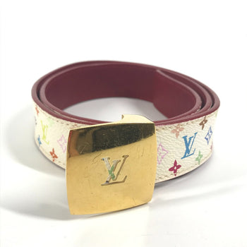 Louis Vuitton Belt M9682W Monogram Multicolor Canvas White Monogram Multicolor Sun Tulle Lv Cut 80