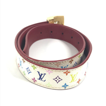 Louis Vuitton Belt M9682W Monogram Multicolor Canvas White Monogram Multicolor Sun Tulle Lv Cut 80