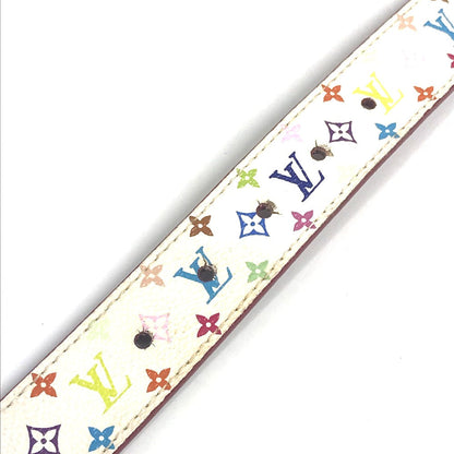 Louis Vuitton Belt M9682W Monogram Multicolor Canvas White Monogram Multicolor Sun Tulle Lv Cut 80