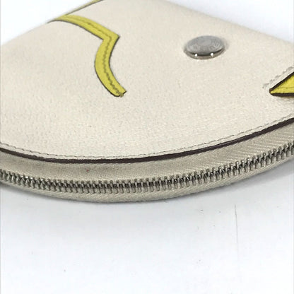 Hermes Coin Case Shave White Paddock Cheval Horse Women