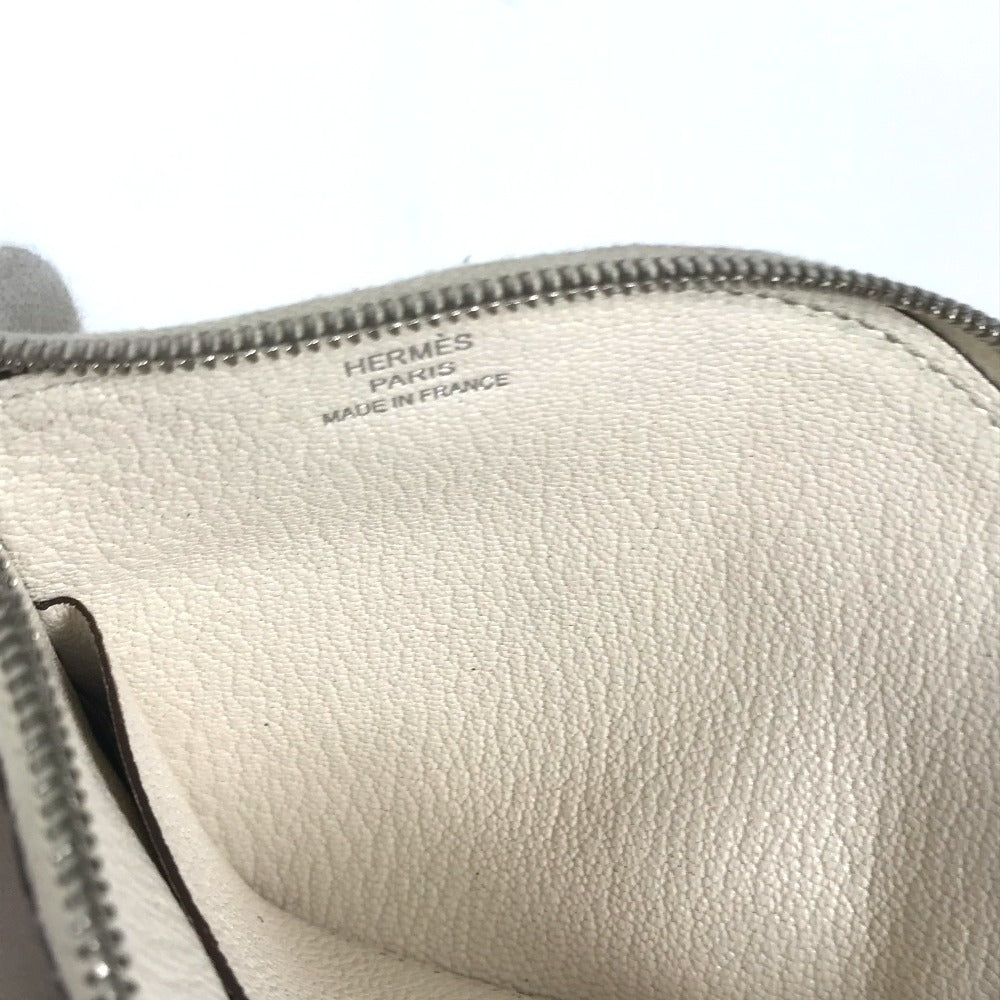 Hermes Coin Case Shave White Paddock Cheval Horse Women