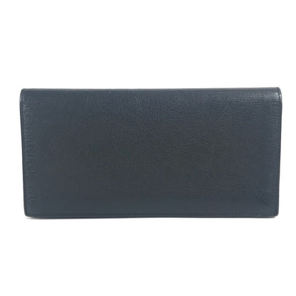 Cartier Long Wallet Purse Leather Black Must Line Logo Mens(Unisex)
