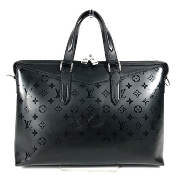 Louis Vuitton Business Bag M40529 Leather Black Monogram Illusion Briefcase