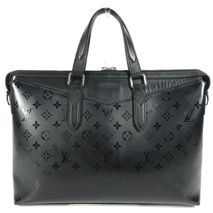 Louis Vuitton Business Bag M40529 Leather Black Monogram Illusion Briefcase