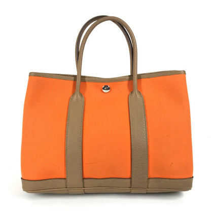 Hermes Handbag Toile Officier, Negonda Orange Garden Party Tpm