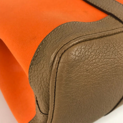 Hermes Handbag Toile Officier, Negonda Orange Garden Party Tpm