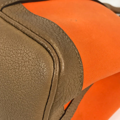 Hermes Handbag Toile Officier, Negonda Orange Garden Party Tpm