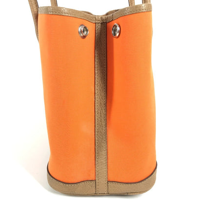 Hermes Handbag Toile Officier, Negonda Orange Garden Party Tpm