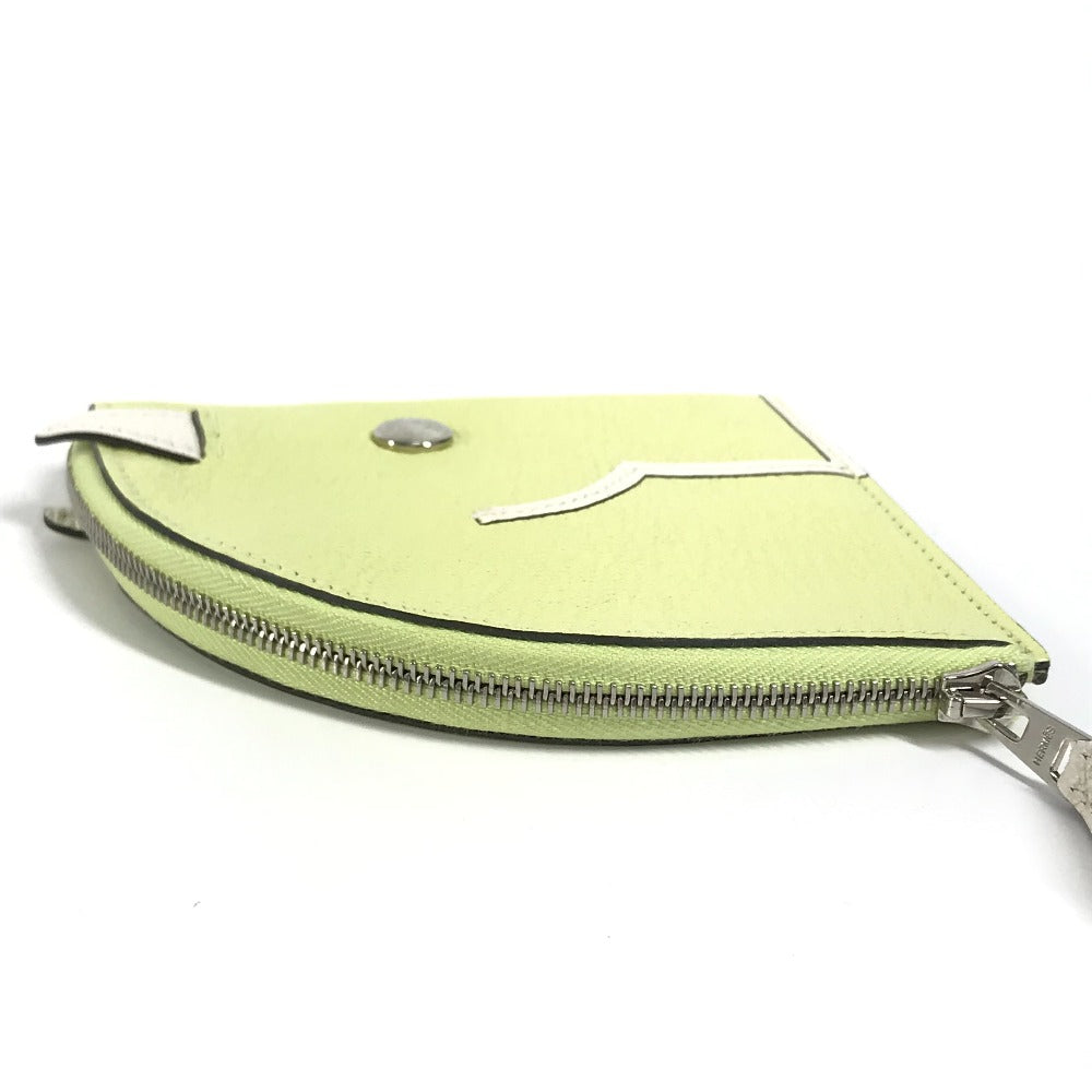 Hermes Coin Case Shave Yellow Horse Cheval Paddock Women